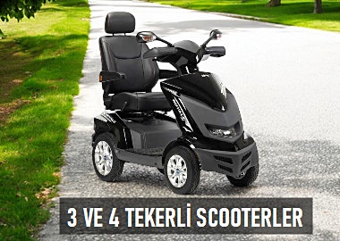 3 ve 4 tekerli engelli scooter